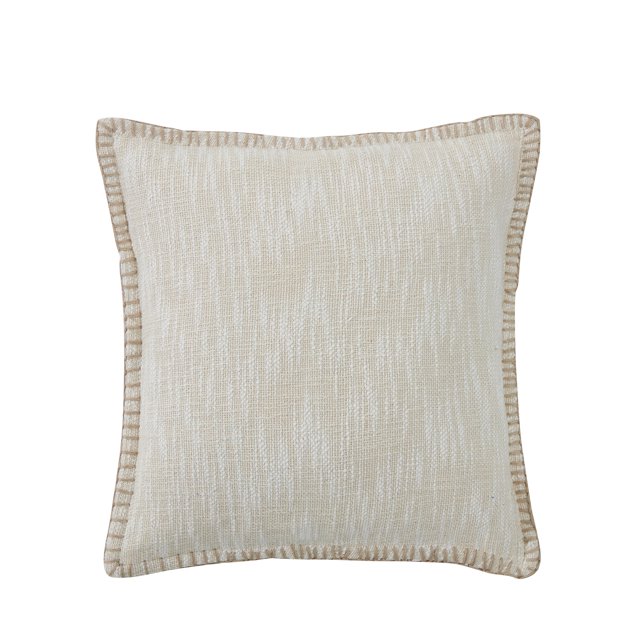 My Texas House Weston Woven Cotton Slub Square Decorative Pillow Cover