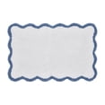 thumbnail image 1 of My Texas House Whitney Blue Scallop Cotton Bath Rug, 20" x 32", 1 of 5