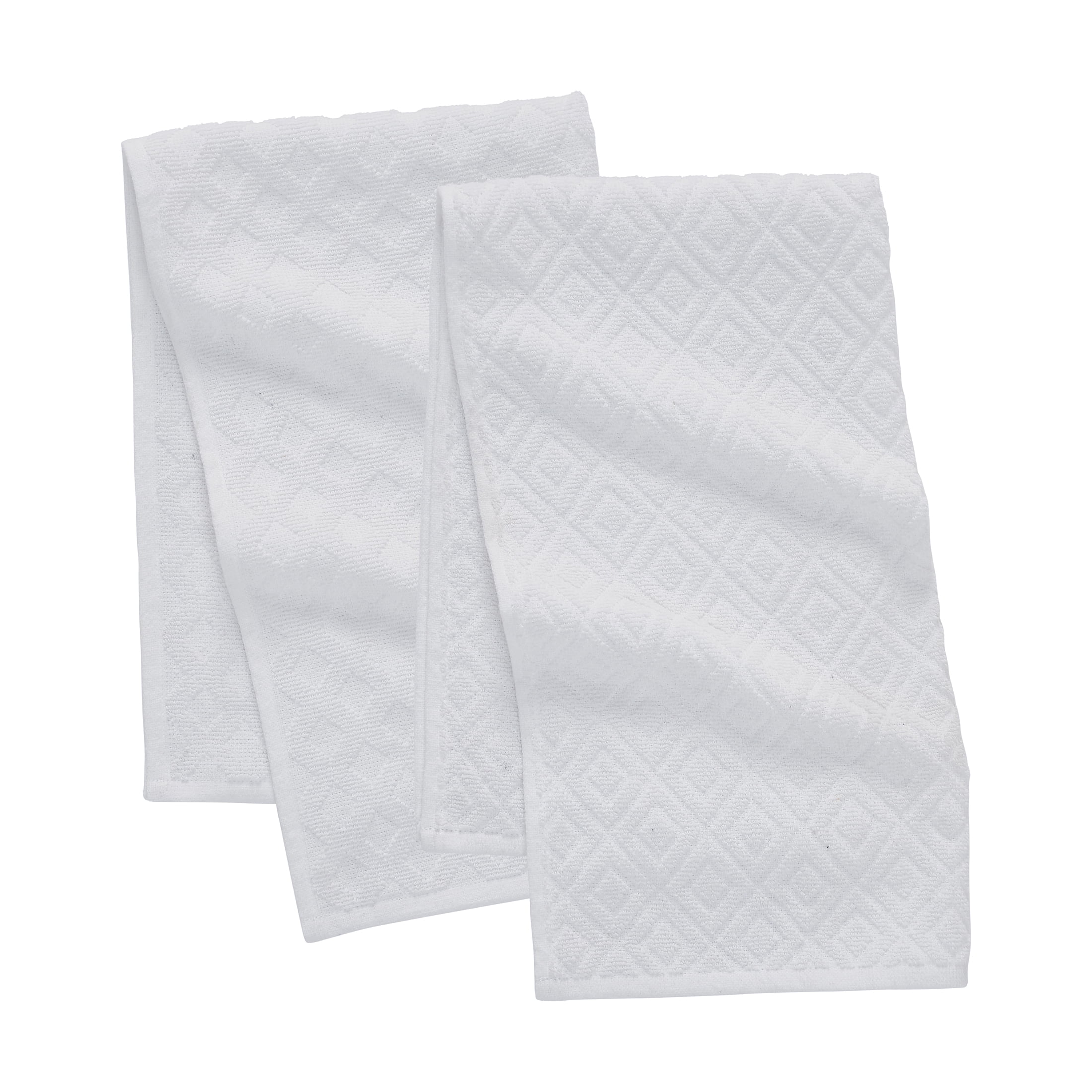 My Texas House Woven Cotton Terry Kitchen Towels - White - 1 Each