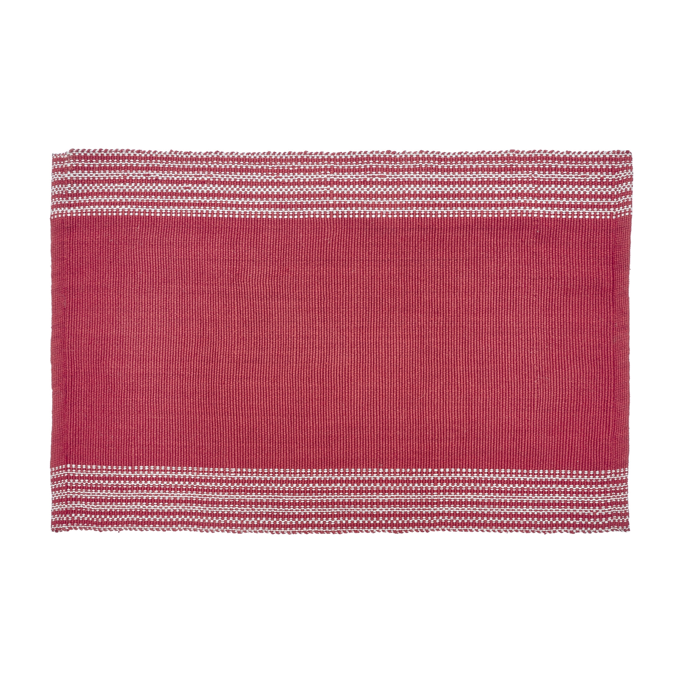 Red Layered Rugs My Texas House Woven Red Stripe Layering Indoor/Outdoor Rug, 38