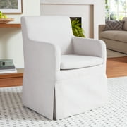 My Texas House Wren Slipcover Dining Chair with Casters Cream Polyester