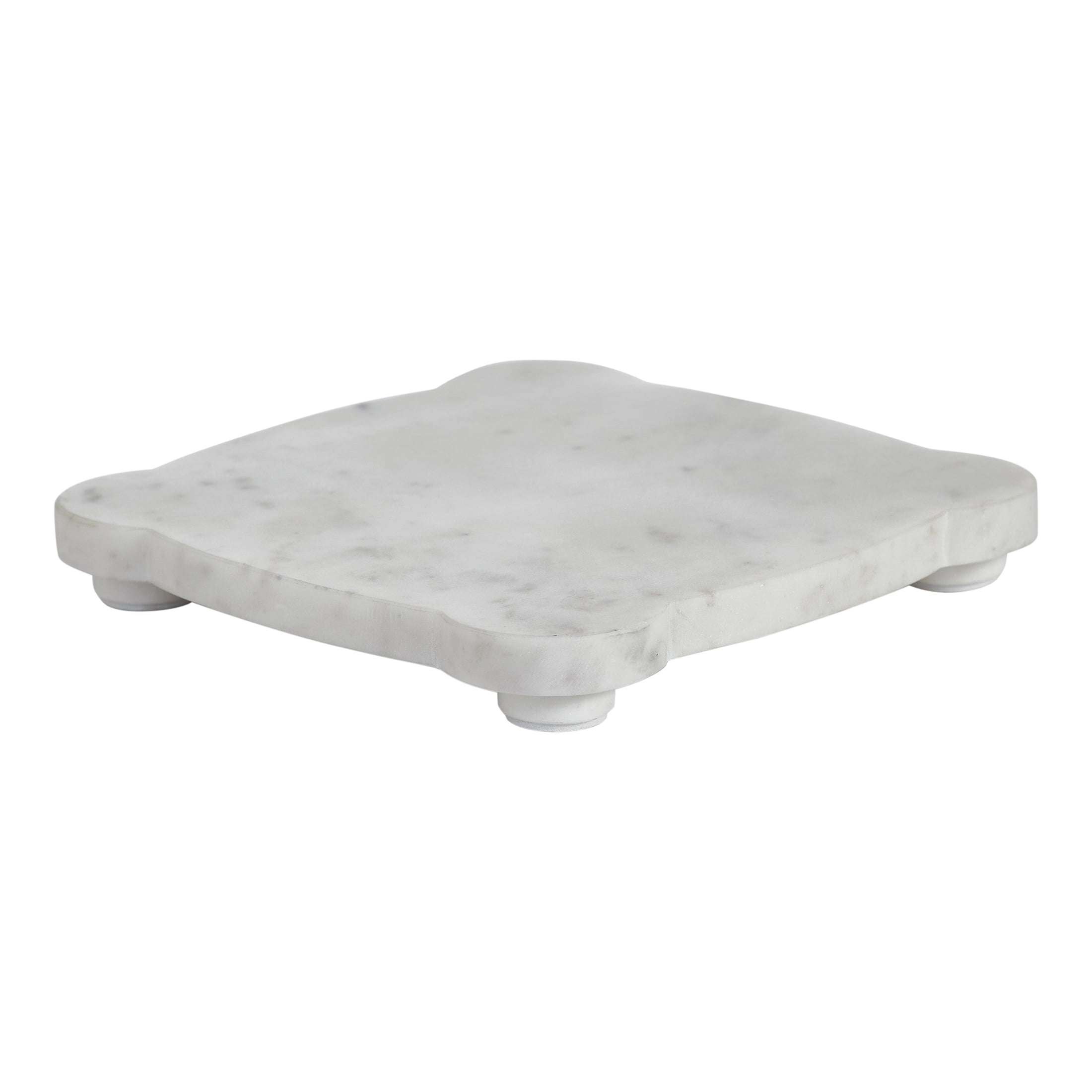 My Texas House White/Grey 8" x 8" Marble Decorative Tray