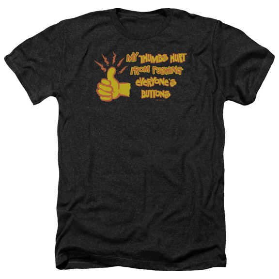 - My Thumb Hurts - Heather Short Sleeve Shirt - Medium