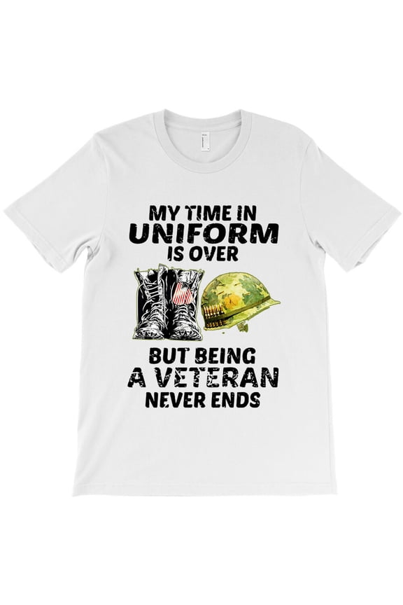 My Time In Uniform, Military Service Pride Graphic Design For Veterans - Fan Favorite G2522 Unisex T-Shirt, Up to Size 5XL