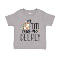 thumbnail image 1 of My Titi Loves Me Deerly Toddler T-Shirt 2T Athletic Heather, 1 of 3