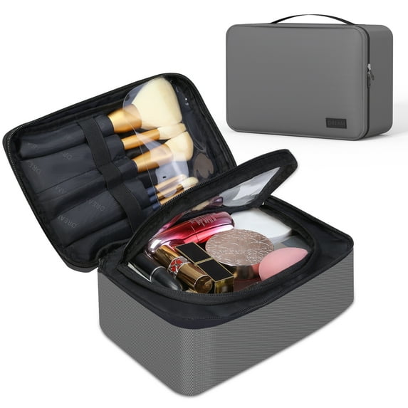 My Travel Dream Travel Makeup Bag for Women,Waterproof Leather Cosmetic Bag Portable Toiletry Bag,Travel Case,Cosmetic Organizer Tools