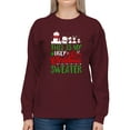 thumbnail image 1 of My Ugly Christmas Sweater Design Sweatshirt Women , Female Small, 1 of 4
