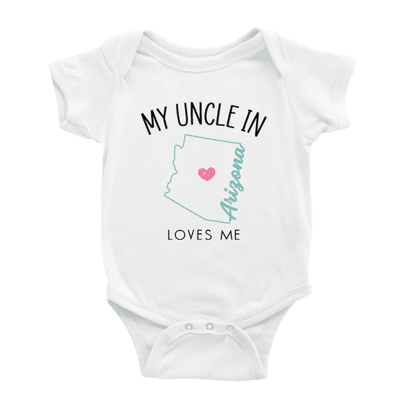 My Uncle In Arizona Loves Me Baby Romper Boy Girl Clothing 3-6 Months