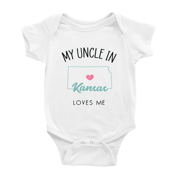 My Uncle In Kansas Loves Me Baby Romper Boy Girl Clothing 18-24 Months