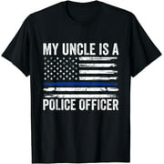 My Uncle Is A Police Officer Niece Nephew Police Uncle Kids T-Shirt
