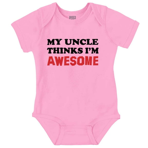 My Uncle Thinks Im Awesome Romper Boys or Girls Infant Baby Brisco Brands 24M