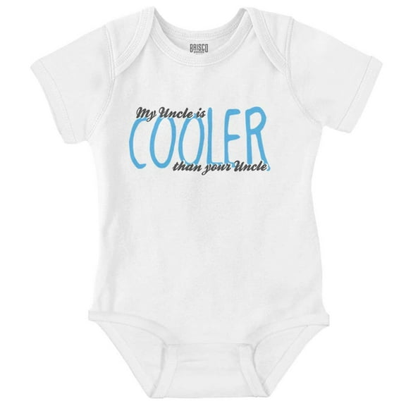 My Uncle is Cooler than Yours Cute Romper Boys or Girls Infant Baby Brisco Brands 18M