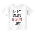 thumbnail image 1 of My Uncles Problem Today Nephew Niece Toddler Boy Girl T Shirt Infant Toddler Brisco Brands 12M, 1 of 6