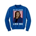 thumbnail image 1 of My VP Looks Like Me Sweatshirt for Girls - Harris Kids Youth Sweater Age 6 to 18 - Future Leader, 1 of 3