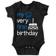 thumbnail image 1 of My Very First Birthday One Year Old Romper Boys or Girls Infant Baby Brisco Brands 6M, 1 of 6