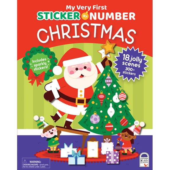 My Very First Sticker by Number: Christmas, Over 300 Stickers! (Paperback)