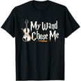 thumbnail image 1 of My Wand Chose Me Violin Player Violinist Music T-Shirt men and women can wear,black,white,creative gift, 1 of 4