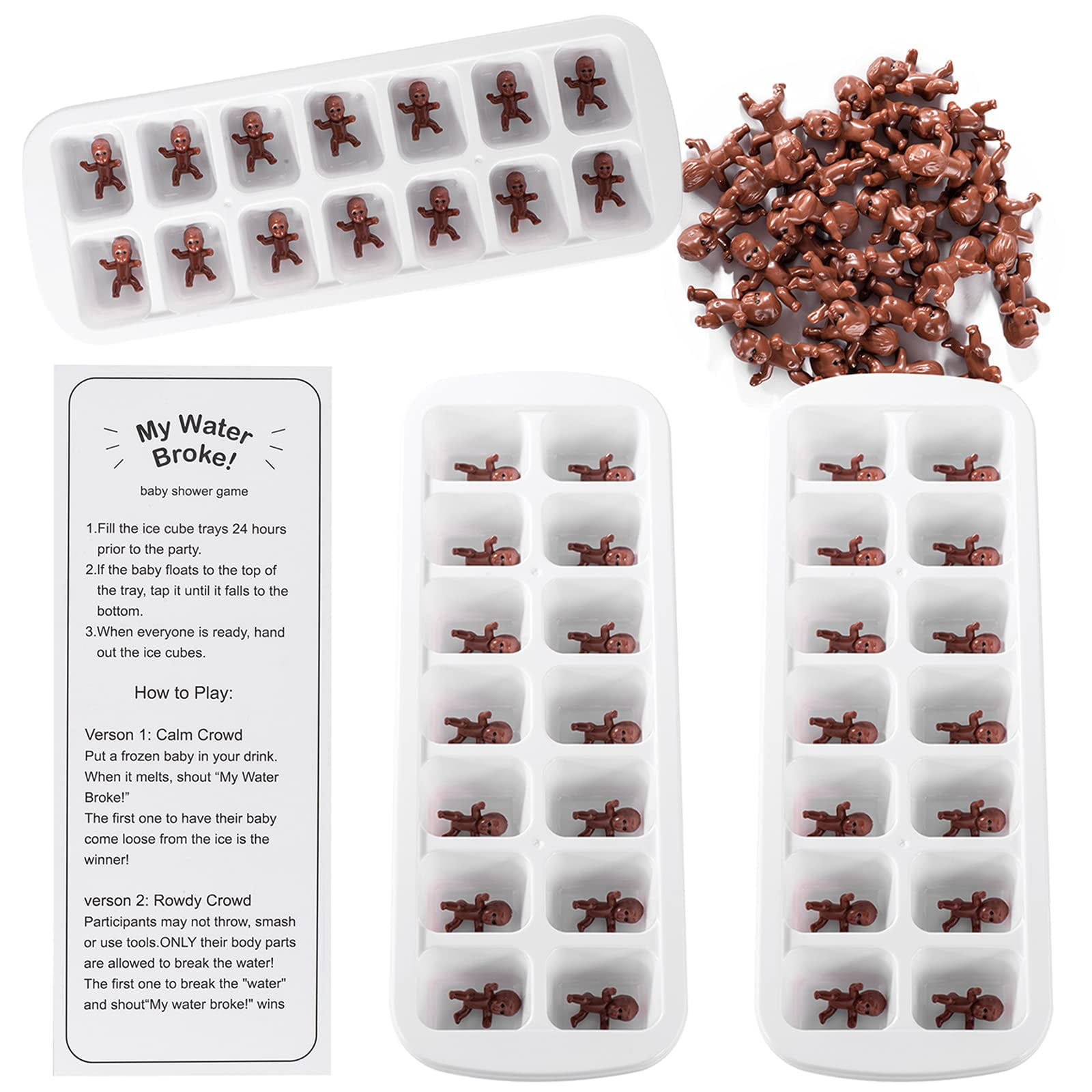 My Water Broke Baby Shower Game Includes 80 1 Inch Mini Plastic Babies