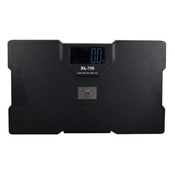 My Weigh XL-700 Talking Bathroom Scale, 700 lb Capacity, Digital Display, Black