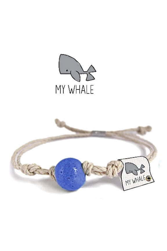 My Whale Earth Bands Bracelet | Eco Friendly | Natural Hemp | Vegan Boho | Custom Jewelry | Handmade with Earth & Sand