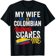 My Wife Is Colombian Colombia Heritage Roots Flag Souvenir T-Shirt