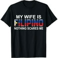 thumbnail image 1 of My Wife Is Filipino Philippines Heritage Roots Flag Souvenir T-Shirt, 1 of 4
