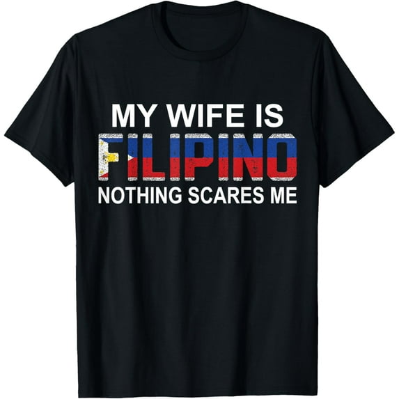 My Wife Is Filipino Philippines Heritage Roots Flag Souvenir T-Shirt