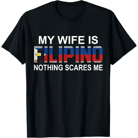 My Wife Is Filipino Philippines Heritage Roots Flag Souvenir T-Shirt
