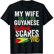 My Wife Is Guyanese Guyana Heritage Roots Flag Souvenir Men T-Shirt