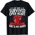 thumbnail image 1 of My Wife Survived Open Heart Surgery Survivor Recovery Men T-Shirt, 1 of 4