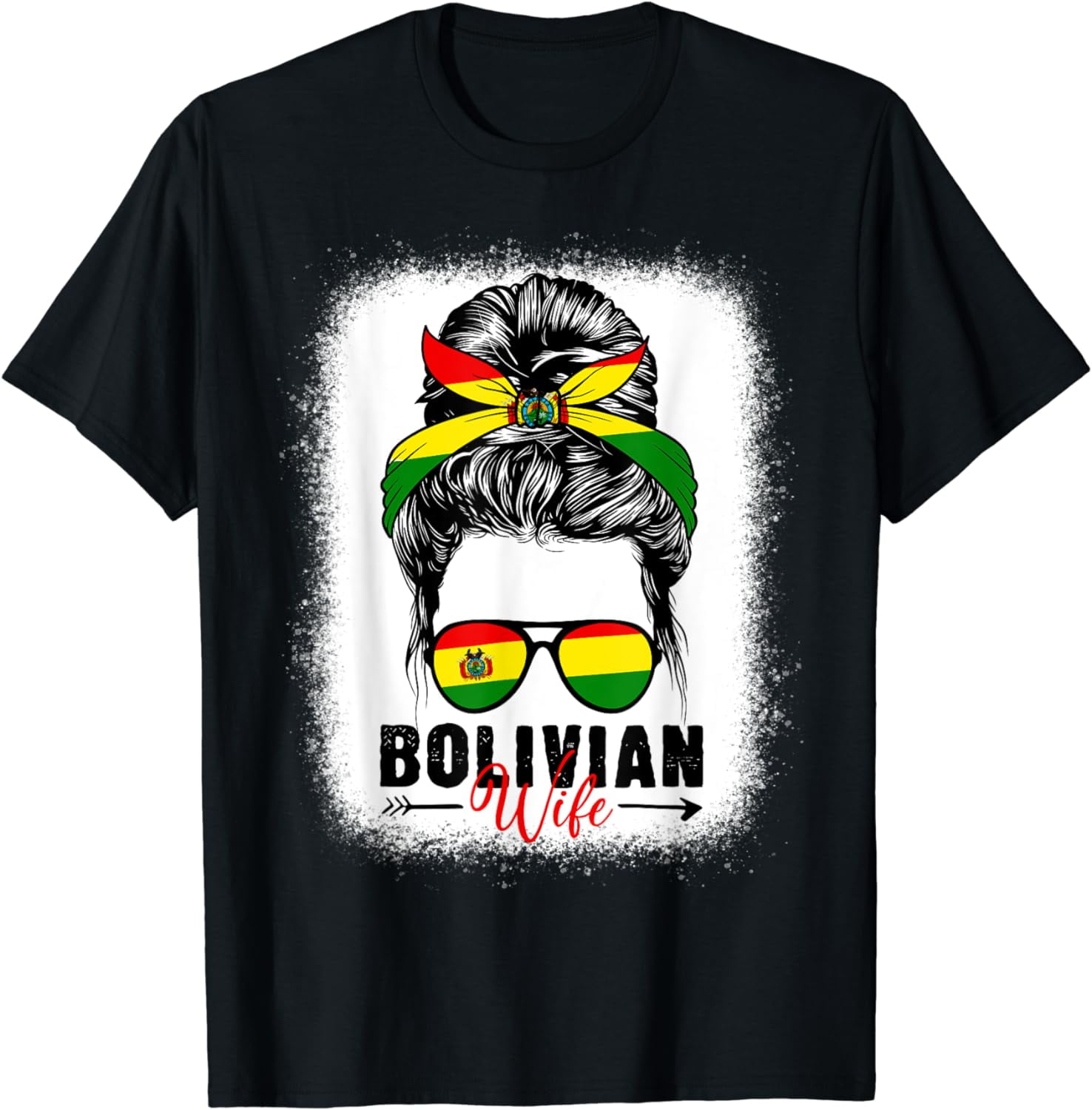 My Wife is Bolivian Bolivia Pride Flag Heritage Roots T-Shirt - Walmart.com