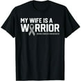 thumbnail image 1 of My Wife is a Warrior Brain Cancer Awareness Husband Support T-Shirt, 1 of 4