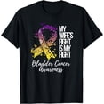 thumbnail image 1 of My Wife’s Fight Is My Fight Bladder Cancer Awareness T-Shirt, 1 of 4