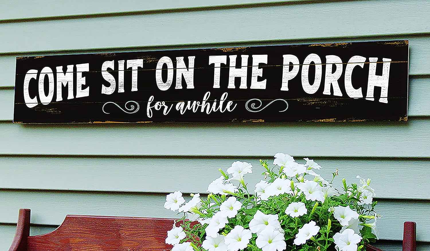 My Word! Come Sit on the Porch Awhile Horizontal Above Board