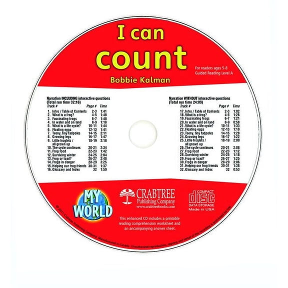 My World: I Can Count - CD Only (Hardcover)