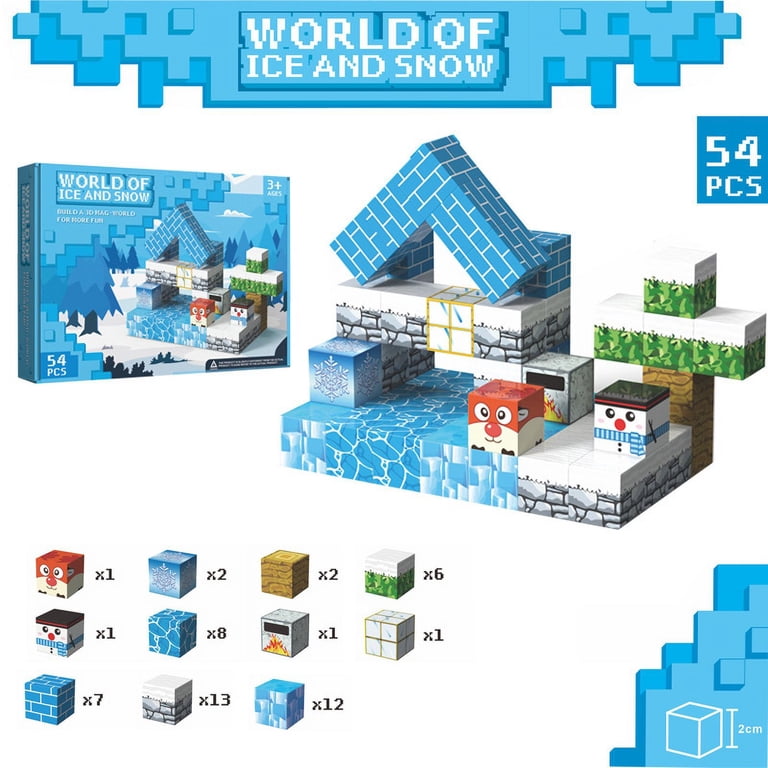 My World Magnetic Blocks - Ice and Snow World 54PCS [2CM] Birthday