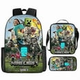 thumbnail image 1 of My World Movie Minecraft Backpack Printed Backpack Crossbody Bag Pen Bag 3-Piece Set New BZSM, 1 of 3