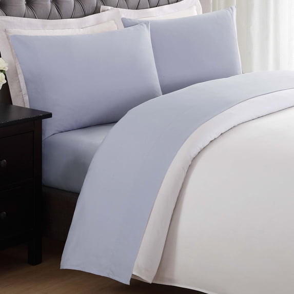 My World Anytime Solid 100% Microfiber Polyester Deep Pocket Lavender 3-Piece Twin XL, All Season, Adult and Teen Sizes, OEKO-TEX Certified