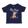 thumbnail image 1 of My Yaya Loves Me Beary Much Toddler T-Shirt 3T Navy Blue, 1 of 3