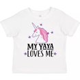 thumbnail image 1 of My Yaya Loves Me Unicorn Toddler T-Shirt Grandchild Childs Clothing TODDLER SHORT SLEEVE TEE BELLA CANVAS 3001T, 1 of 3