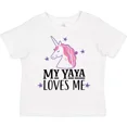 thumbnail image 1 of My Yaya Loves Me Unicorn Toddler T-Shirt Grandchild Childs Clothing TODDLER SHORT SLEEVE TEE BELLA CANVAS 3001T, 1 of 3