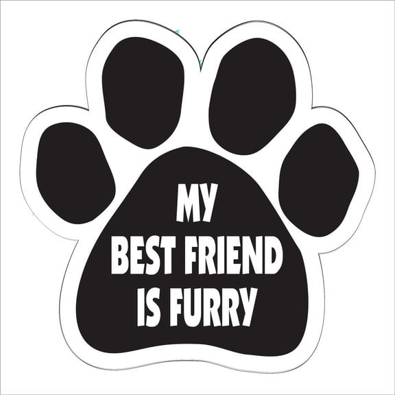 My best Friend is Furry Paw Magnet