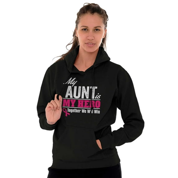 My boob is My Hero Together We Win Hoodie Sweatshirt Women Brisco Brands L