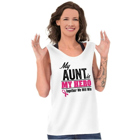 My boob is My Hero Together We Win Tank Top Tee Shirt Women Brisco Brands S