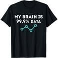 thumbnail image 1 of My brain is 99% data funny data analyst T-Shirt, 1 of 4