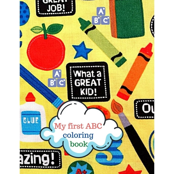 My first ABC coloring book, (Paperback)