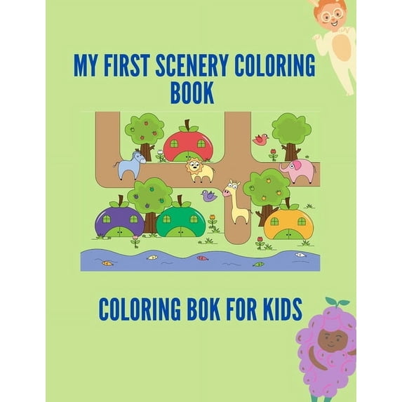 My First Scenery Coloring Book Coloring Bok For Kids Large Print my-first-scenery-coloring-book-coloring-bok-for-kids-large-print