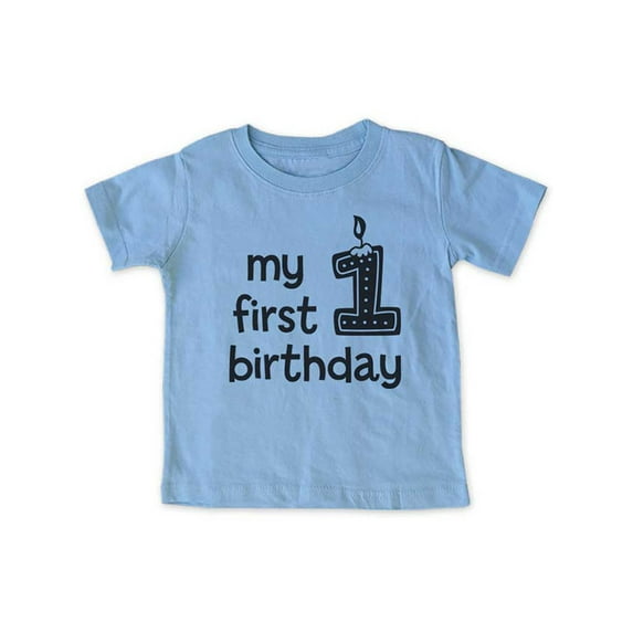My first birthday - baby boy design - Baby Infant T-Shirt - Great 1st Birthday Shirt! cute & funny wallsparks