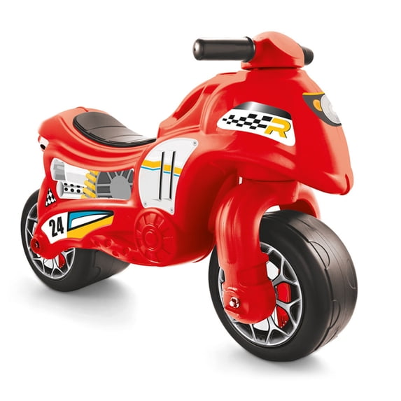 DOLU My First Moto Balance Bike Ride-On, Foot-Powered Balancing Toddler Toy, Blue