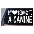 thumbnail image 1 of My heart belongs to a canine *D767* sticker decal dog k9 unit police german gsd, 1 of 1